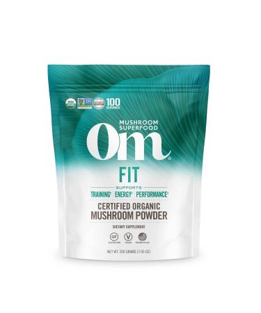 Om Mushrooms Fit Certified 100% Organic Mushroom Powder 7.05 oz (200 g)