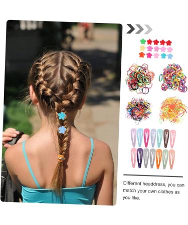 minkissy 5 Sets Children's Headgear Ponytail Holders Mini Hair Clamps Lovely Hair Rope Hair Clips Small Hairpins Small Hair Bangs Clips Kids Hair Accessory Kit Nylon Girl Baby Snap Clip - Buy Online on GoSupps.com