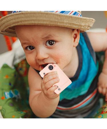 Silicone Camera Bite Toys for Toddlers - Soft and Safe Teething Toy Set for Boys & Girls (3+ Months) - AZNever Pink - Buy Online on GoSupps.com