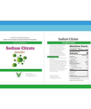 Pure Sodium Citrate Non-GMO | Gluten-Free Vegan (Molecular Gastronomy) - 113g / 4oz - Buy Online on GoSupps.com