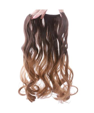 Silk-Co Adjustable Rubber Band Hair Extensions - Invisible Cord Light Brown to Chestnut Brown 50cm Synthetic Women s Hairpieces - Buy Online on GoSupps.com