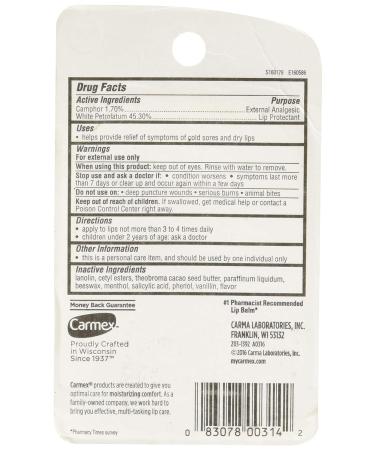 Carmex Lip Balm Tube Classic Medicated 0.35 oz - 3 Pack (10.3ml) | Moisturizing Lip Care | Long-Lasting Hydration - Buy Online on GoSupps.com