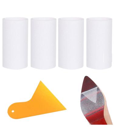 HomeSoGood 6.5FT Non-Slip Self-Adhesive Clear PVC Sticker Shoe Grip Rubber Sole Protectors for High Heels Sneakers