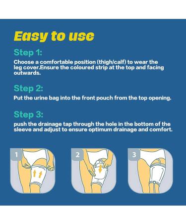 Buy Reusable Catheter Leg Bag Holder Sleeve | Urinary Drainage & Incontinence Supplies for Men & Women (XL) | Fast International Shipping - Buy Online on GoSupps.com