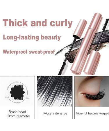 Onlymay Mascara Onlymay Mascara Waterproof Mascara Onlymay Comb Mascara Onlymay Eye Makeup 3D Waterproof Curling Eyelash Iron Mascara Long Lasting Better Waterproof Mascara Non-Clumping (Black) - Buy Online on GoSupps.com