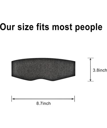 Adjustable Strap Side Sleeping Mask 3D Design | Blackout Blindfold for Men and Women | Relieve Eye Strain | Soft & Comfortable Night Eye Cover | Grey - Buy Online on GoSupps.com