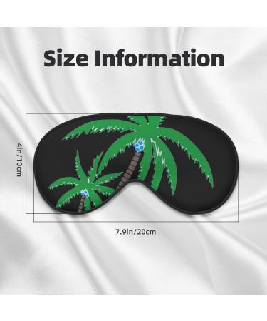 SSIMOO Coconut Tree Soft Sleep Eye Mask | Breathable Eye Patch for Women | Perfect for Travel & Relaxation - Black - Buy Online on GoSupps.com