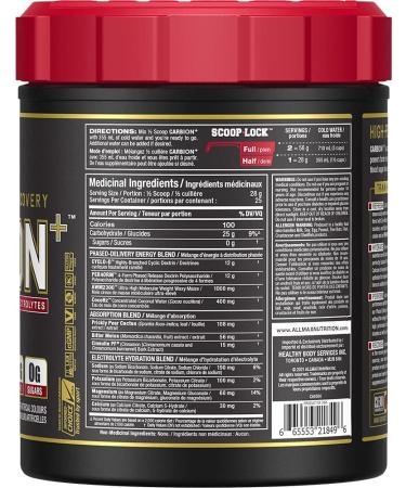 ALLMAX Nutrition - CARBION+ (Hydration Endurance & Recovery) - Unflavoured 700 Gram 25 serves Unflavoured 700 g (Pack of 1) - Buy Online on GoSupps.com