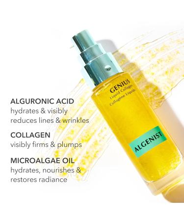 Algenist GENIUS Liquid Collagen Serum - Firming & Hydrating Face Serum for Fine Lines & Wrinkles - 30ml Plant-Based Collagen + Vitamin E - Buy Online on GoSupps.com