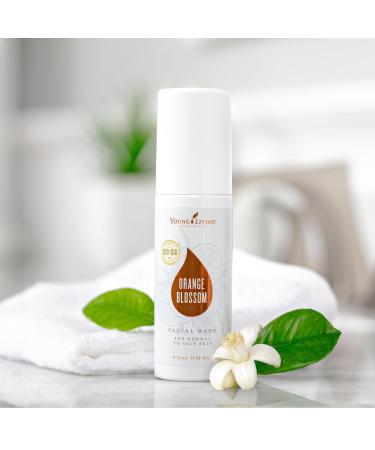 Young Living Orange Blossom Facial Wash - Oil-Reducing Hypoallergenic Face Cleanser for Sensitive Skin - Non Pore-Clogging Makeup Remover - 4 fl oz - Buy Online on GoSupps.com