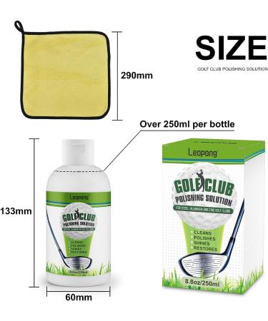 Leopong Iron Polishing Solution - Golf Club Cleaner for Golf Club Polishing | 250ml/8.8 oz | Essential for Every Golfer - Buy Online on GoSupps.com
