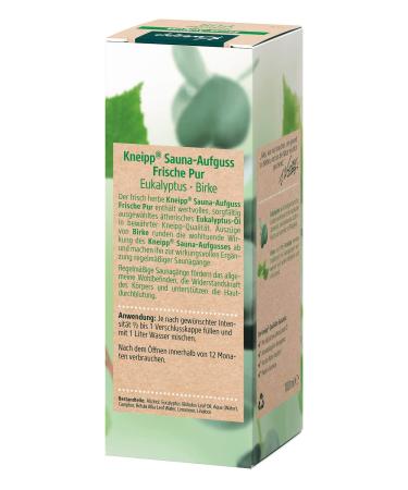 Kneipp Sauna Infusion Pure Freshness | Eucalyptus & Birch 100ml - Invigorate & Refresh Your Sauna Experience - Buy Online on GoSupps.com