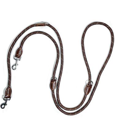 Trhills 3m Adjustable Dog Leash - Brown | Ideal for Large & Medium Dogs | Durable & Multifunctional Double-Leash - Buy Online on GoSupps.com