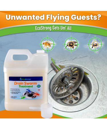 Drain Swarm Gel | Natural Fruit Fly Drain Fly Gnat and Flying Pest Remedy: 64 Doses 256 Fl Oz  - Buy Online on GoSupps.com