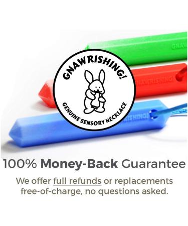 8 Pack Diamond Sensory Chew Necklace by GNAWRISHING - Food Grade Silicone for Autistic ADHD Kids - Rainbow Color - Buy Online on GoSupps.com