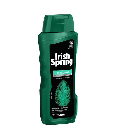 Irish Spring Black Mint Body Wash 18oz - Buy Online on GoSupps.com
