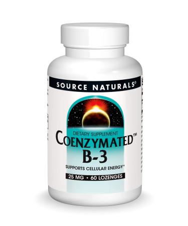 Source Naturals Coenzymated B-3 25 mg 60 Lozenges