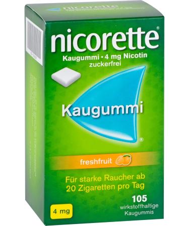 Buy Nicorette 4 mg Fresh Fruit Chewing Gum - Fast International Shipping | Effective Smoking Cessation  - Buy Online on GoSupps.com