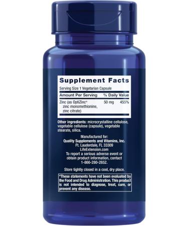 Life Extension Optimized Quercetin 250mg with Vitamin C & Camu-Camu - 60 Capsules and Zinc Caps 50mg - 90 Vegetarian Capsules - Buy Online on GoSupps.com