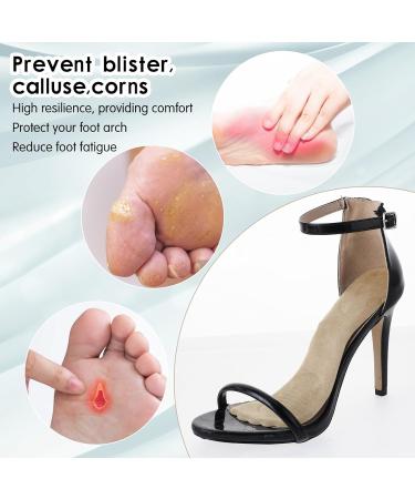 2 Pairs 3/4 Gel Cushion Insoles for Women - Comfortable High Heel & Sandal Inserts - Non-Skidding Adhesive Shoe Pads for Dress Shoes Flats & Boots - Buy Online on GoSupps.com