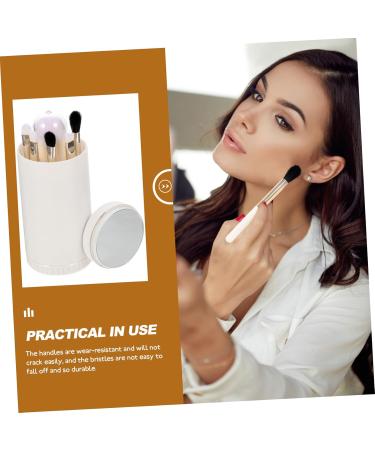 Buy Makeup Brush Set for Women - Portable Nanofiber Cosmetic Brushes - Ideal for Travel & Face Makeup - 10.6x5cm White - Buy Online on GoSupps.com