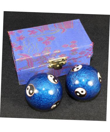 Clispeed Baoding Balls - Chinese Massage Balls for Hand Exercise | MX2PCS Blue - Enhance Fitness & Health - Buy Online on GoSupps.com