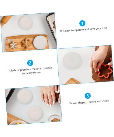 Zerodeko 4 Pcs DIY Silicone Mold Silicone Molds Candle Molds Fondant Molds Baking Cookie Mold Simple Clay 8X8X1.5CMx2pcs Whitex2pcs - Buy Online on GoSupps.com