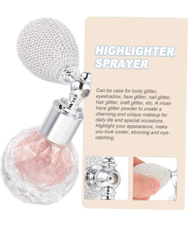 Beavorty Glass Spray Bottle 1Pc body air bag powder Highlighter Powder Spray Glitter spray powder makeup powder face sprayer Highlighters Pink medium - Buy Online on GoSupps.com