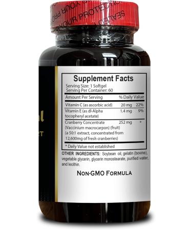 Cranberry Extract Concentrated - Supports a Healthy Urinary System with Vitamin C - Antioxidants Supplement Made with Concentrated Whole Fruit Cranberry Powder - 2 Bottles 120 Capsules - Buy Online on GoSupps.com