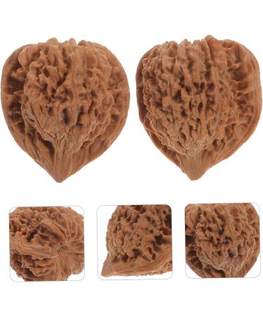 Beaupretty 2-Pack Walnut Stress & Hand Massage Balls Fitness Hand Training & Stress Relief for Adults - Buy Online on GoSupps.com