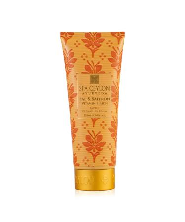 SPA CEYLON Sal and Saffron Vitamin E Enriched Facial Cleansing Foam | Gentle Cleanser | Hydrating | Skin Radiance