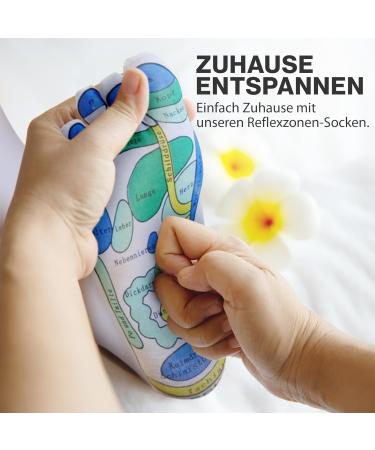 EWShop Reflex Zone Socks - Foot Reflexology Massage Socks for Home Wellness - 1 Pair - Buy Online on GoSupps.com