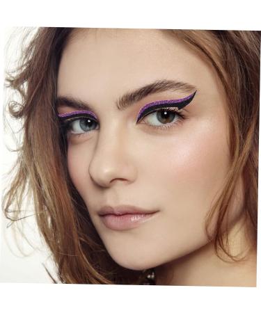 FOMIYES 80 Pairs Eyeliner Glitter Stickers Stickera Eye Shadow Stickers Eye Makeup Tools Eyes Adhesive Tape 4X0.5X0.1CMx2pcs Assorted Colorx2pcs - Buy Online on GoSupps.com