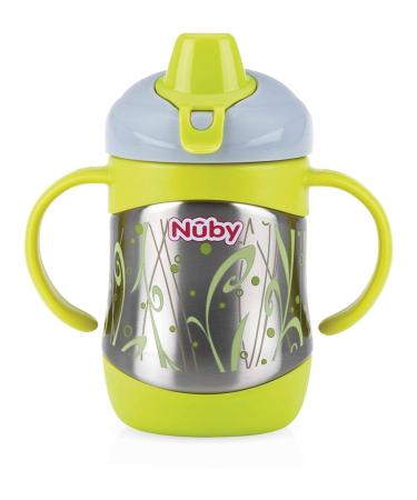 Nuby ID10260 Thermo Stainless Steel Drinking Cup - 220ml with Spout | International Shipping Available - Buy Online on GoSupps.com