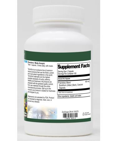 Cascara Sagrada and Buckthorn Bark Combination - 450 mg (100 Capsules ZIN: 516370) - Buy Online on GoSupps.com