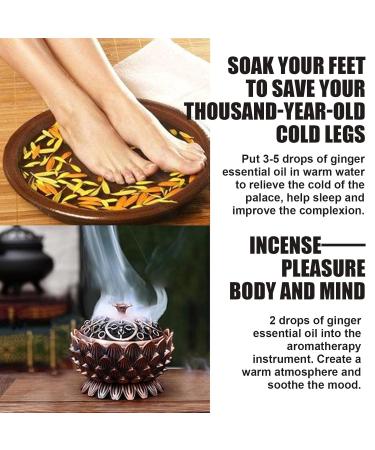 Anti-Cellulite Massage Oil - Natural Ginger Essential Oil for Weight Loss & Relaxation - Herbal Drainage Solution - Buy Online on GoSupps.com
