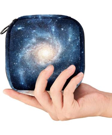 Galaxy Vortex Starry Sky Period Kit Bag | Portable Menstrual Cup & Sanitary Napkin Storage Pouch | Zipper Closure | for Women, Teens, Girls | Color 12 - Buy Online on GoSupps.com