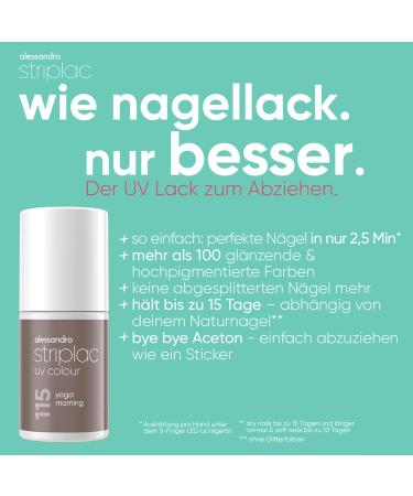 alessandro Striplac UV nail polish Baby Blue Shimmer opaque & scratch resistant up to 15 days easy to apply gentle removal technology vegan blue 65 ml - Buy Online on GoSupps.com