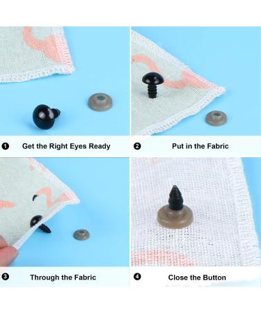 120PCS Plastic Safety Crochet Eyes with Washers (0.48Inch/12mm) - Perfect for Crochet Crafts - Buy Online on GoSupps.com