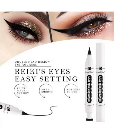 Waterproof Eyeliner Stamp | Liquid Make Up Pencil | Long-Lasting Eye Pencil Eye Shadow Waterproof Liquid Make Up Pencil for Natural Looking Shakven - Buy Online on GoSupps.com