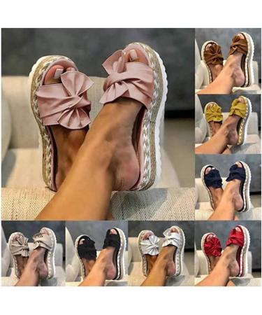 Buy Women's Summer Plateau Wedge Heel Sandals | Casual Slip-On Non-Slip Flip-Flops with Loop | Khaki 37 EU - Buy Online on GoSupps.com