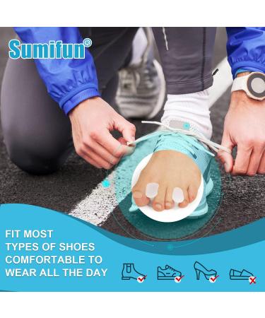 Sumifun Silicone Toe Separator - 8 Pairs Gel Bunion Corrector Pads for Overlapping & Crooked Toes - Reusable Hammer Toe Spacer for Men & Women - Buy Online on GoSupps.com