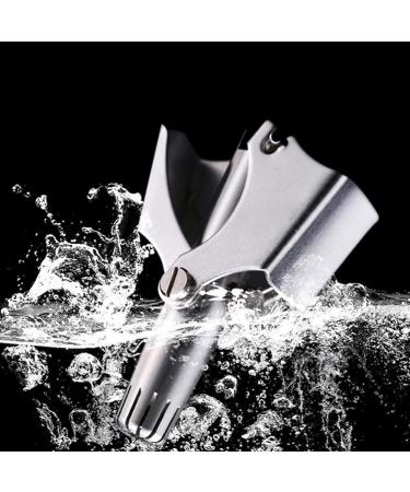 Premium Stainless Steel Nose Hair Trimmer - Portable & Washable Manual Razor for Effortless Grooming - Buy Online on GoSupps.com