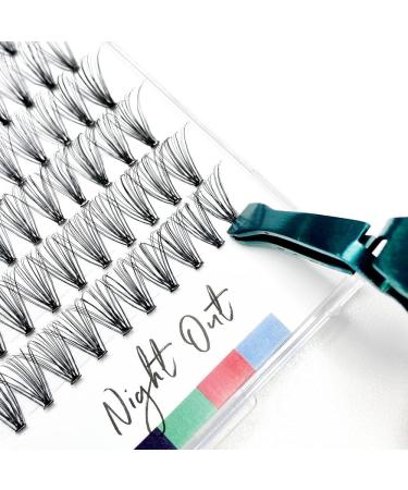 Individual Cluster Lashes Night Out D curl 12mm Medium Faux Mink Full Volume EyeEnvy Express Lash Extensions - Buy Online on GoSupps.com
