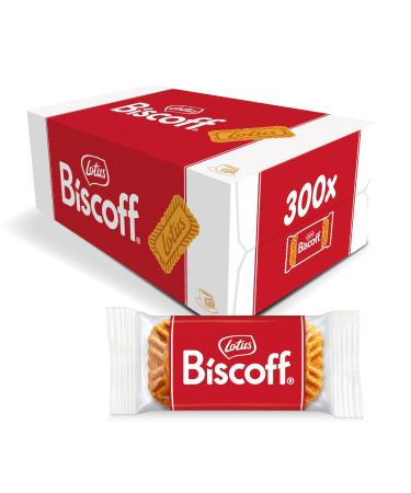 Lotus Biscoff Indivuidually Wrapped "Welcome" Biscuits with Caramelised Taste 300 Pieces (1875g) (1 Box (300 Biscuits))