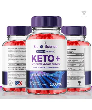 Bio Science Keto Gummies for Weight Loss - Apple Cider Vinegar Gummies with Beet Root Juice (2 Pack, 120 Count) - Buy Online on GoSupps.com