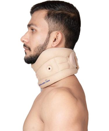 Adjustable Soft Cervical Neck Support Brace for Neck Pain Relief - Large Beige - Buy Online on GoSupps.com