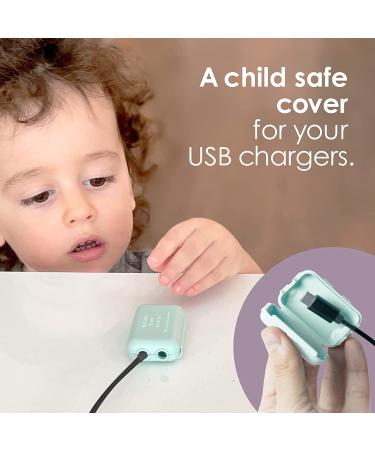 Watch Your Mouth by Geddy's Mom (3 Pack) - USA-Made Universal USB Charger Child Safety Cover | Baby Proofing Toddler Shock Prevention | White - Buy Online on GoSupps.com