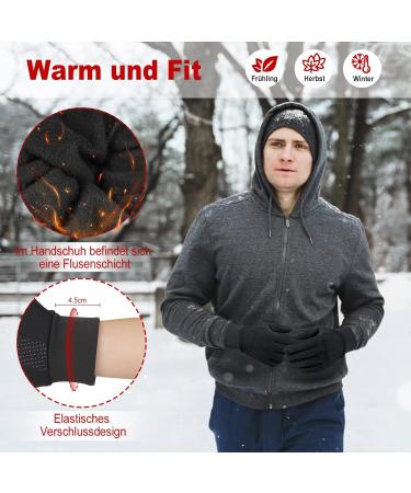 Hasagei Touchscreen Running Gloves | Warm Windproof Fleece Sport Gloves for Men & Women - Outdoor Winter Gear - Buy Online on GoSupps.com