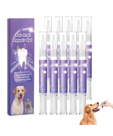 4/6/10 Pet Oral Repair Gel Pet Teeth Deep Repair Cat and Dog Teeth Cleaning Care Pet Breath Freshener Teeth Whitening Care Cleaner Suitable for Dogs and Cats